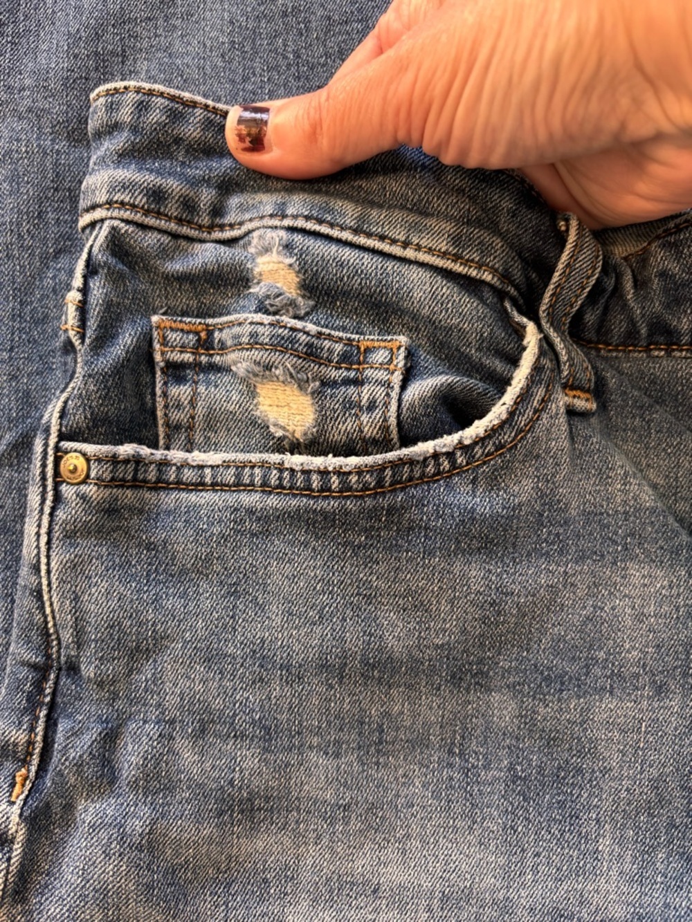 Joes Jeans Straight Leg Distressed Denim Size 32 - Picture 4 of 14